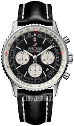 Breitling Navitimer 01 Czarny/Skóra Ø43 mm AB0121211B1X1
