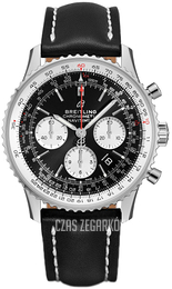 Breitling Navitimer 1 B01 Chronograph 43 Czarny/Skóra Ø43 mm AB0121211B1X2
