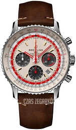 Breitling Navitimer 1 B01 Chronograph 43 Srebrny/Skóra Ø43 mm AB01219A1G1X1