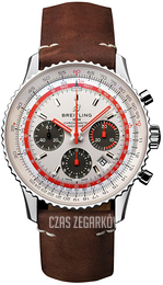 Breitling Navitimer 1 B01 Chronograph 43 Srebrny/Skóra Ø43 mm AB01219A1G1X2
