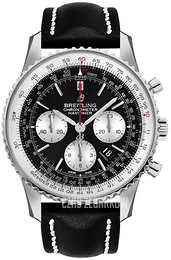 Breitling Navitimer 1 B01 Chronograph 46 Czarny/Skóra Ø46 mm AB0127211B1X2