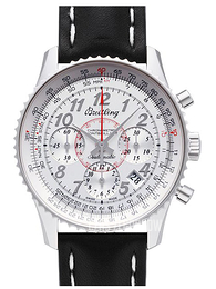 Breitling Montbrillant 01 Srebrny/Skóra Ø40 mm AB013012-G735-428X-A18BA.1