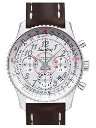 Breitling Montbrillant 01 Srebrny/Skóra Ø40 mm AB013012-G735-431X-A18BA.1