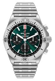 Breitling Chronomat B01 42 Zielony/Stal Ø42 mm AB01343A1L1A1