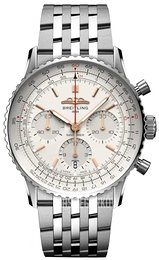 Breitling Navitimer B01 Chronograph 41 Biały/Stal Ø41 mm AB0139211G1A1
