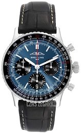 Breitling Navitimer B01 Chronograph 41 Niebieski/Skóra Ø41 mm AB0139241C1P1