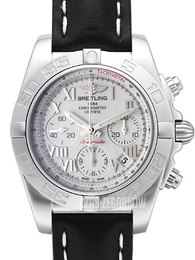 Breitling Chronomat 41 Biały/Skóra Ø41 mm AB014012-A747-428X-A18BA.1