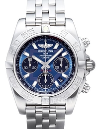 Breitling Chronomat 41 Niebieski/Stal Ø41 mm AB014012-C830-378A