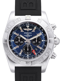 Breitling Chronomat GMT Niebieski/Guma Ø47 mm AB041012-C835-154S-A20S.1