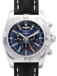 Breitling Chronomat GMT Niebieski/Skóra Ø47 mm AB041012-C835-441X-A20BA.1