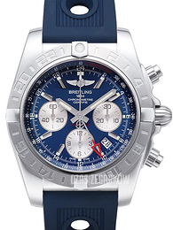 Breitling Chronomat 44 GMT Niebieski/Guma Ø44 mm AB042011-C851-211S-A20D.2