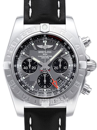 Breitling Chronomat 44 GMT Szary/Skóra Ø44 mm AB042011-F561-435X-A20BA.1
