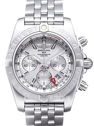 Breitling Chronomat 44 GMT Srebrny/Stal Ø44 mm AB042011-G745-375A