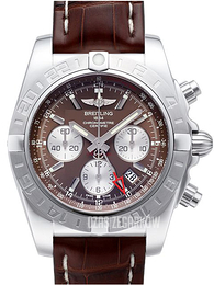 Breitling Chronomat 44 GMT Brązowy/Skóra Ø44 mm AB042011-Q589-739P-A20BA.1