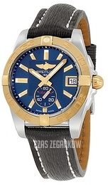 Breitling Galactic 36 Niebieski/Skóra Ø36 mm C3733012.C831.215X.A16BA.1