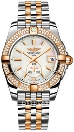 Breitling Galactic 36 Biały/Stal w kolorze różowego złota Ø36 mm C3733053.A724.376C