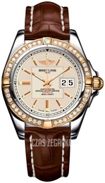 Breitling Galactic 41 Srebrny/Skóra Ø41 mm C49350LA-G701-722P-A18BA.1