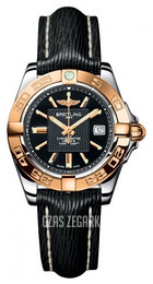 Breitling Galactic 32 Czarny/Skóra Ø31.8 mm C71356L2.BA12.208X.A14BA.1