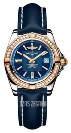 Breitling Galactic 32 Niebieski/Skóra Ø31.8 mm C71356LA.C813.116X.A14BA.1