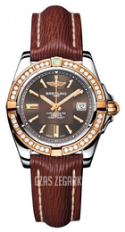 Breitling Galactic 32 Brązowy/Skóra Ø31.8 mm C71356LA.Q581.211X.A14BA.1