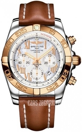 Breitling Chronomat 44 Biały/Skóra Ø44 mm CB011012-A693-433X-A20BA.1