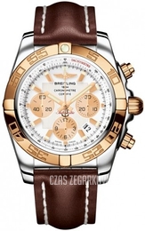 Breitling Chronomat 44 Biały/Skóra Ø44 mm CB011012-A696-437X-A20BA.1