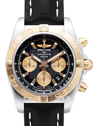 Breitling Chronomat 44 Czarny/Skóra Ø44 mm CB011012-B968-435X-A20BA.1