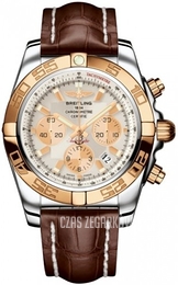Breitling Chronomat 44 Srebrny/Skóra Ø44 mm CB011012-G687-739P-A20BA.1