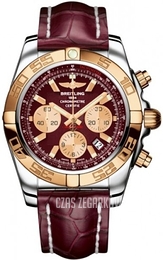 Breitling Chronomat 44 Czerwony/Skóra Ø44 mm CB011012-K524-735P-A20BA.1