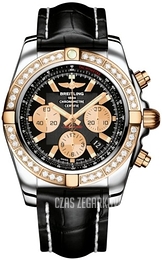 Breitling Chronomat 44 Czarny/Skóra Ø44 mm CB011053-B968-743P-A20BA.1