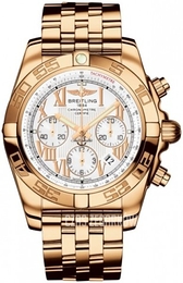 Breitling Chronomat 44 Biały/18 karatowe różowe złoto Ø44 mm HB011012-A692-375H