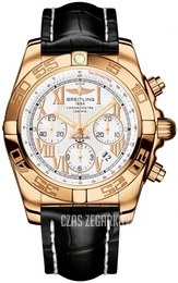 Breitling Chronomat 44 Biały/Skóra Ø44 mm HB011012-A692-743P-H20BA.1
