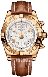 Breitling Chronomat 44 Biały/Skóra Ø44 mm HB011012-A693-737P-H20BA.1