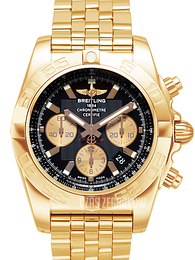 Breitling Chronomat 44 Czarny/18 karatowe różowe złoto Ø44 mm HB011012-B968-375H