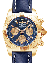 Breitling Chronomat 44 Niebieski/Skóra Ø44 mm HB011012-C790-105X-H20BA.1