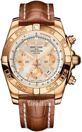 Breitling Chronomat 44 Srebrny/Skóra Ø44 mm HB011012-G687-737P-H20BA.1