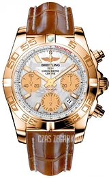 Breitling Chronomat 41 Biały/Skóra Ø41 mm HB014012-A722-722P-H18BA.1