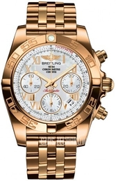 Breitling Chronomat 41 Biały/18 karatowe różowe złoto Ø41 mm HB014012-A748-378H