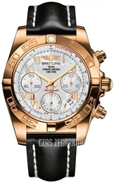 Breitling Chronomat 41 Biały/Skóra Ø41 mm HB014012-A748-428X-H18BA.1