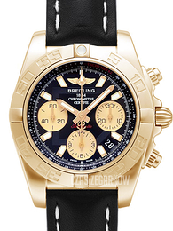 Breitling Chronomat 41 Czarny/Skóra Ø41 mm HB014012-BA53-428X-H18BA.1