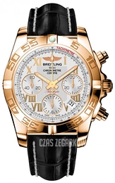 Breitling Chronomat 41 Srebrny/Skóra Ø41 mm HB014012-G759-728P-H18BA.1