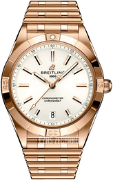 Breitling Chronomat Automatic 36 Biały/18 karatowe różowe złoto Ø36 mm R10380101A1R1