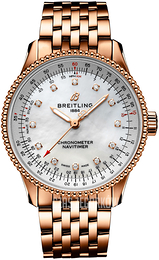 Breitling Navitimer Automatic 35 Biały/18 karatowe różowe złoto Ø35 mm R17395211A1R1