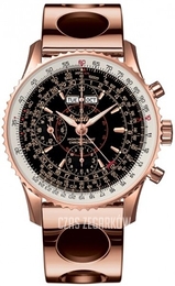 Breitling Montbrillant Datora Czarny/18 karatowe różowe złoto Ø43 mm R2133012-B856-220R
