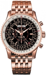 Breitling Montbrillant Datora Czarny/18 karatowe różowe złoto Ø43 mm R2133012-B856-441R