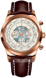 Breitling Transocean Chronograph Srebrny/Skóra Ø46 mm RB0510U0-A733-443X-R20BA.1