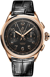 Breitling Premier B15 Duograph 42 Czarny/Skóra Ø42 mm RB1510251B1P1