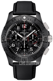 Breitling Avenger B01 Chronograph 44 Night Mission Czarny/Skóra Ø44 mm SB0147101B1X1