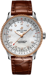 Breitling Navitimer Automatic 35 Biały/Skóra Ø35 mm U17395211A1P1