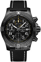 Breitling Avenger Chronograph 45 Czarny/Skóra Ø45 mm V13317101B1X1
